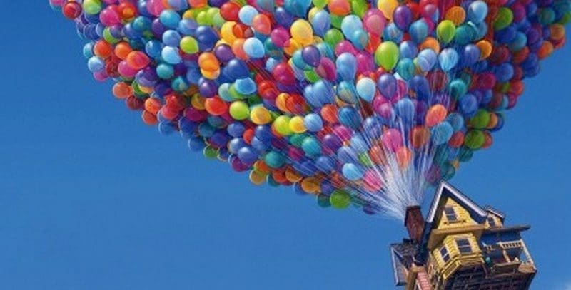 disney feitjes up ballonnen