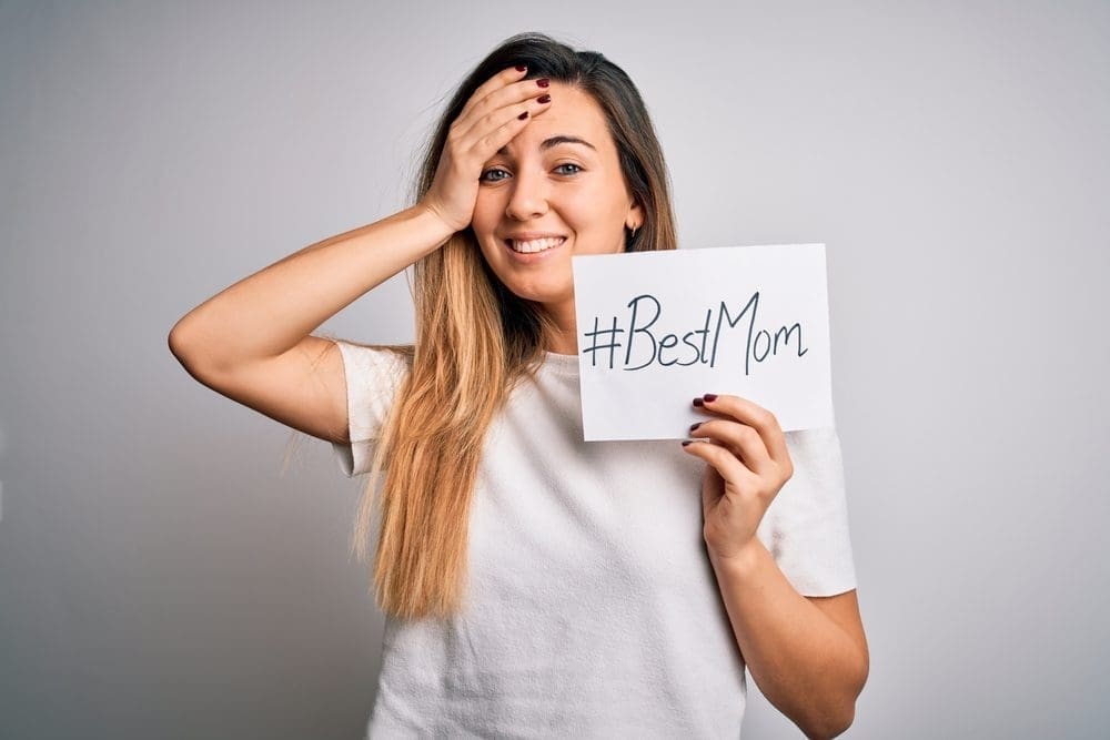 moeder met schuldgevoel