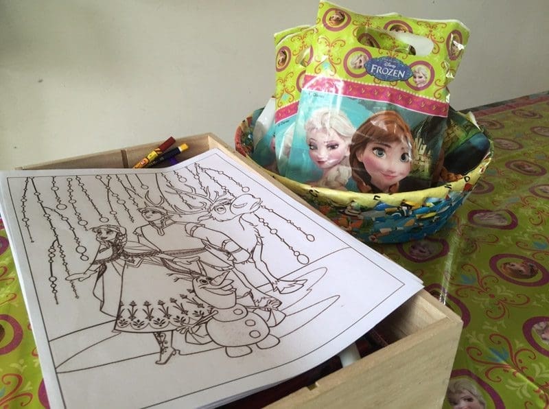Frozen kinderfeestje kleurplaat
