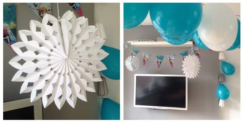 Frozen kinderfeestje versiering Frozen kinderfeestje versiering