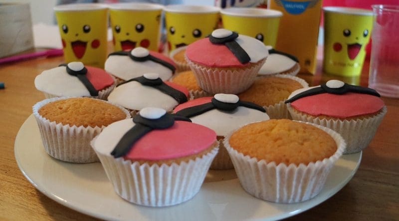 Pokemon feestje cakejes