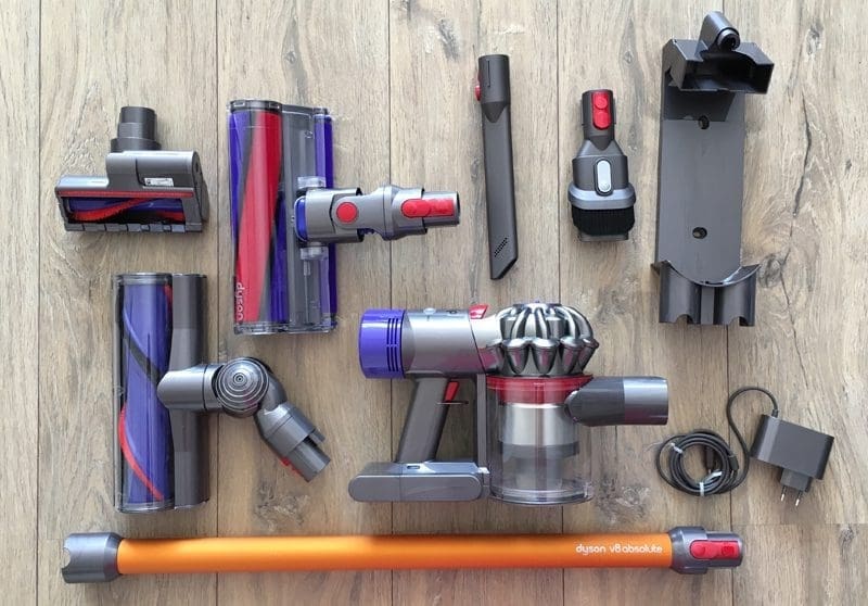gebruikstukken dyson v8 stofzuiger
