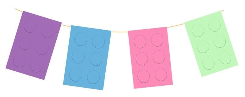 Lego friends verjaardag slinger