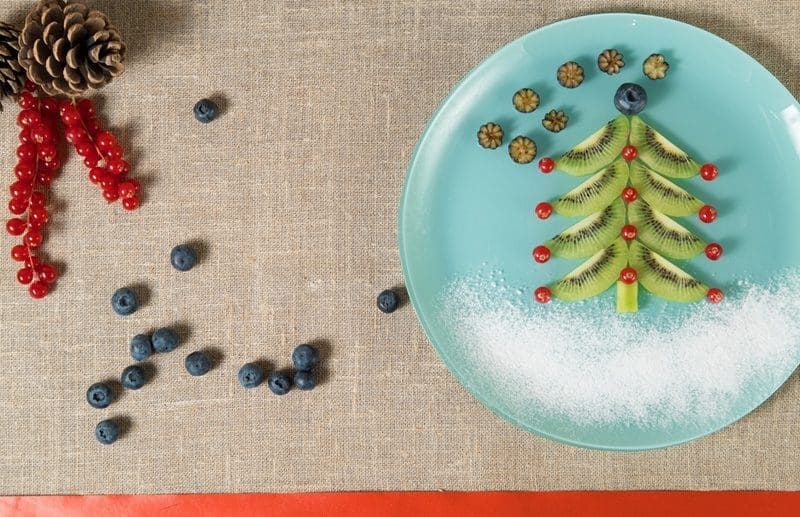 kerstdiner school fruitsalade