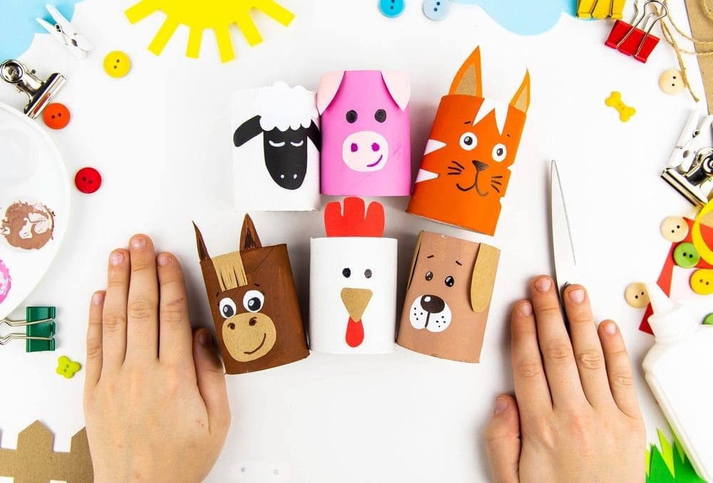 knutselen lege wc rollen