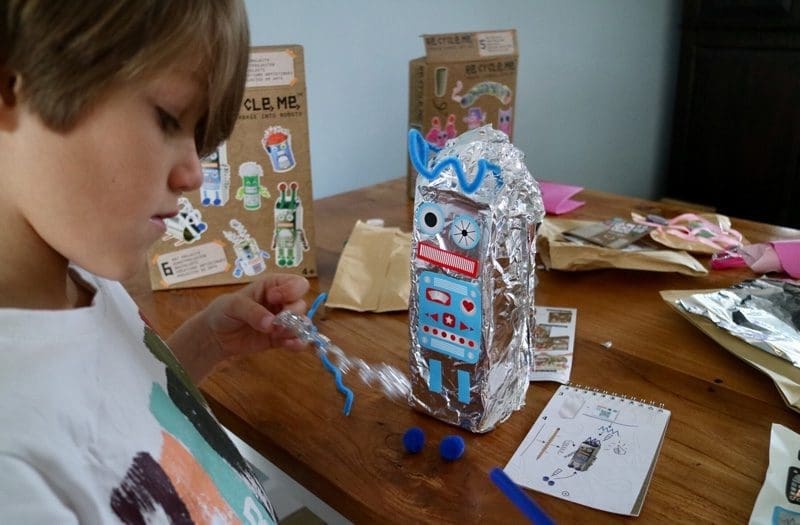 knutselen afval robot