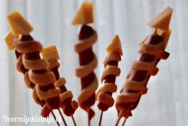 vuurpijlen knakworst kerst