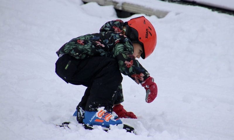 eerste wintersport kind