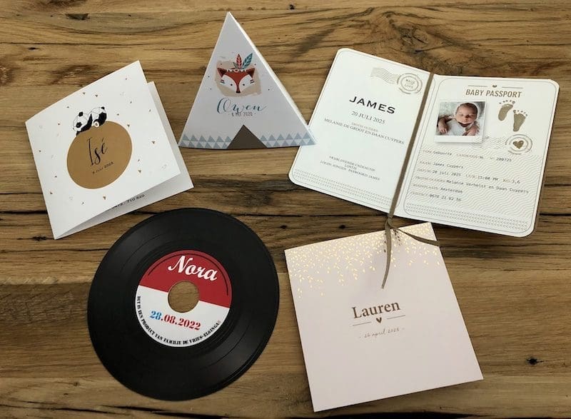 trends geboortekaartje 2020