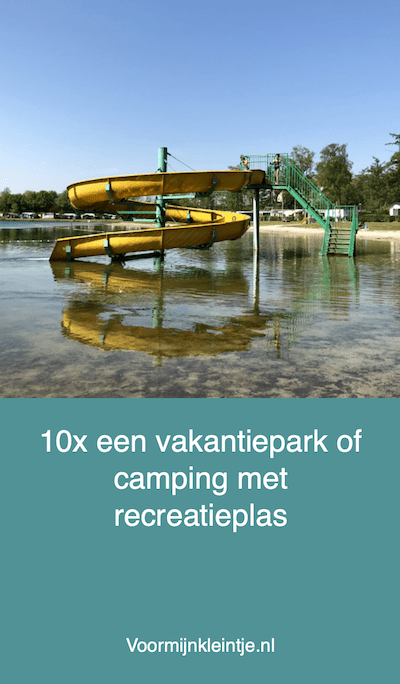 camping of vakantiepark met recreatieplas