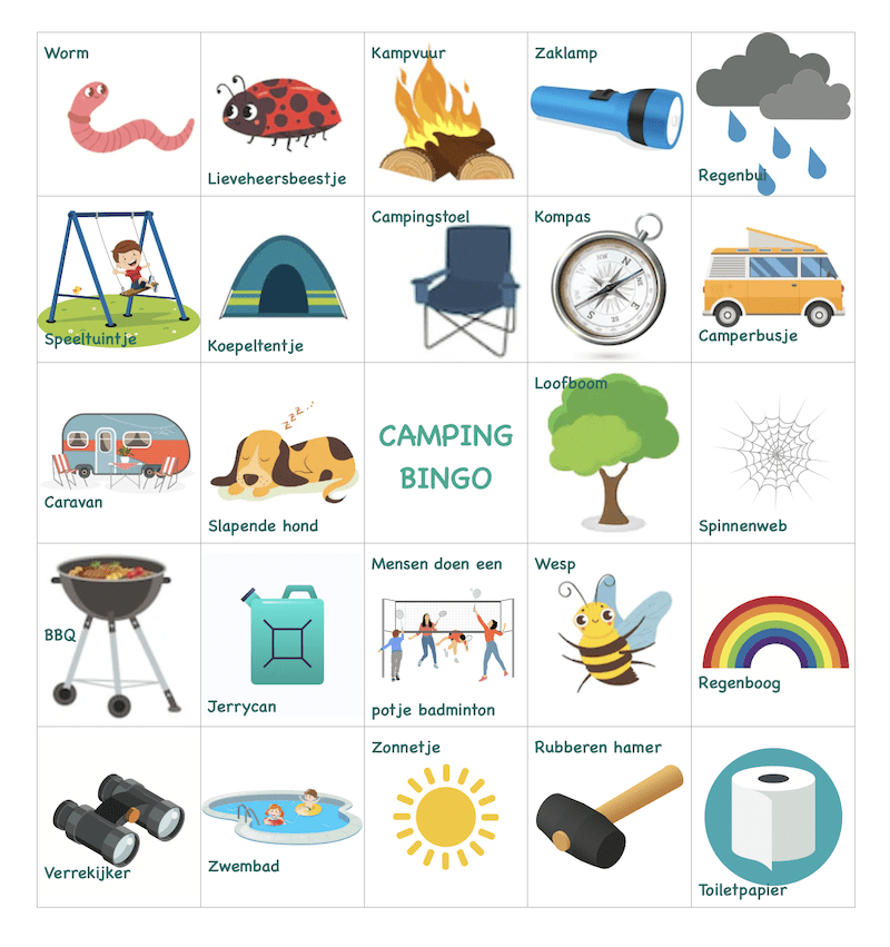 spelletjes camping