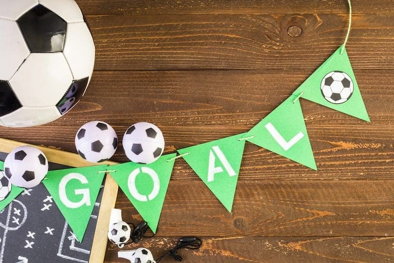 versiering voetbalfeestje kind
