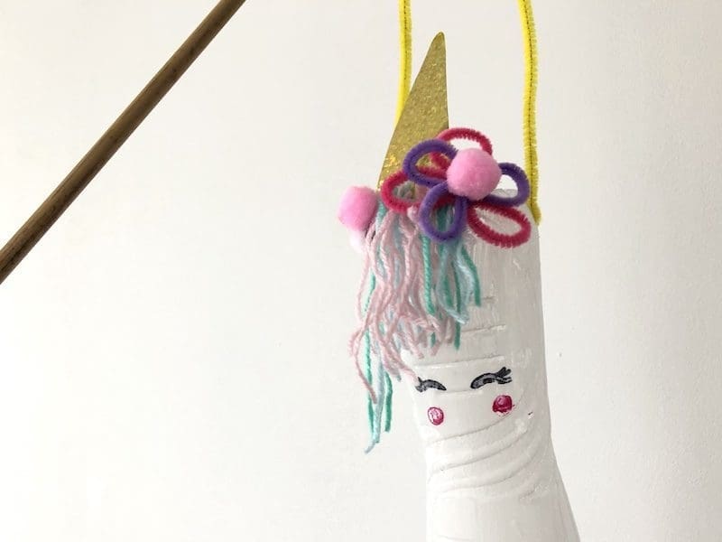 eenhoorn fles lampion