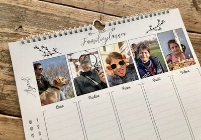zelf maken kalender gezin