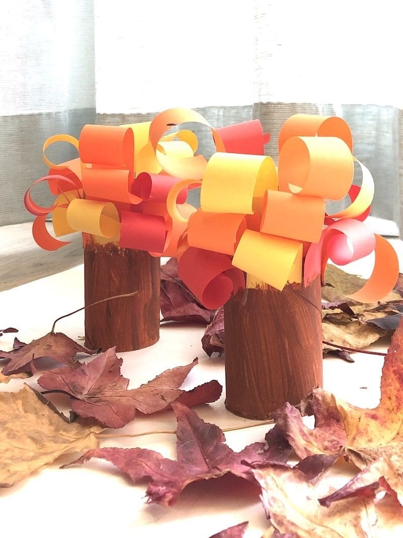 knutselen herfst bomen