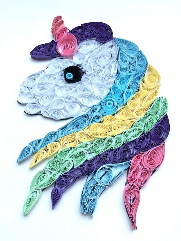 quilling eenhoorn