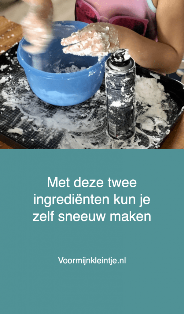 zelf sneeuw maken