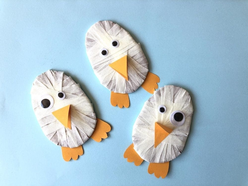 paaskuikens knutselen