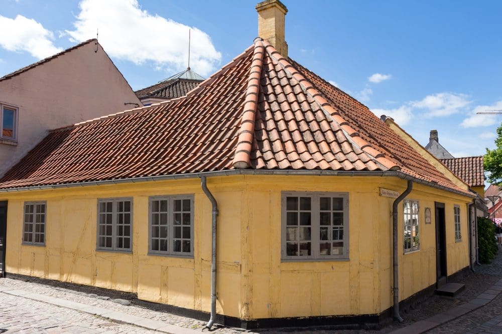 Het huis waar Hans Christian Andersen opgroeide. 