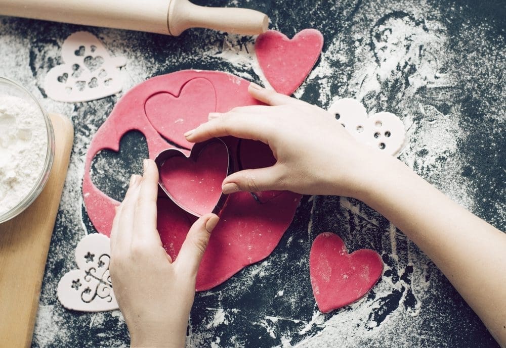 Valentijnskoekjes kind