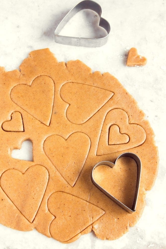 Valentijnskoekjes kind