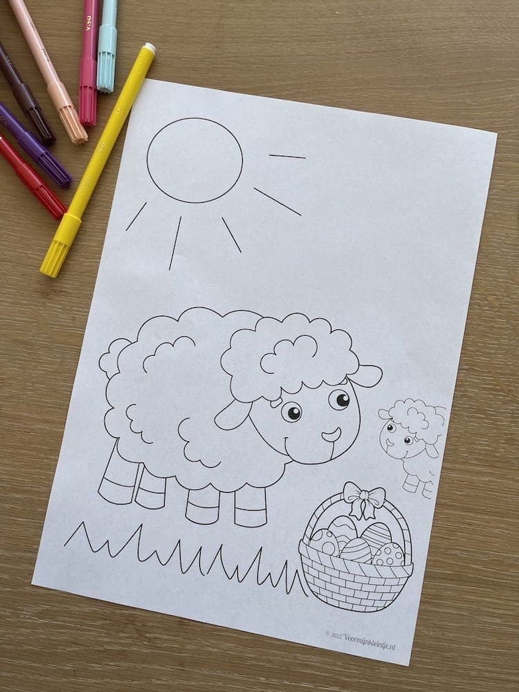 paaskleurplaat