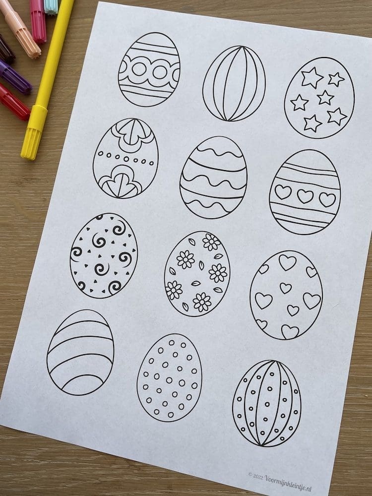 paaskleurplaat