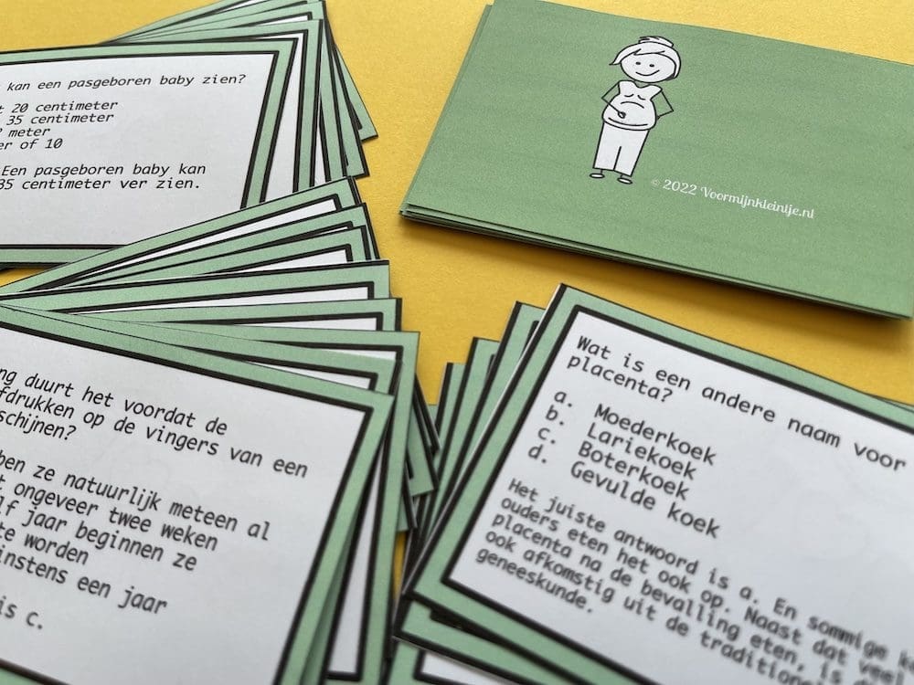 vragen babyshower quiz