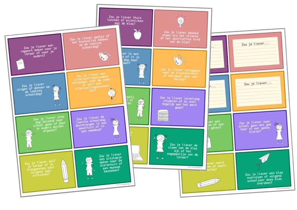 leuke vragen leerlingen