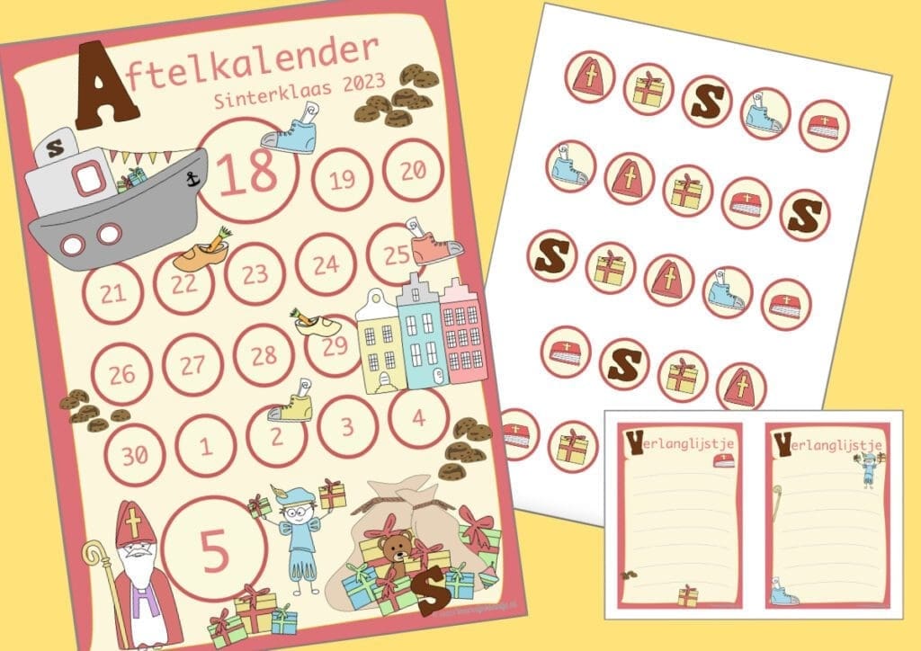 sinterklaas aftelkalender 2023