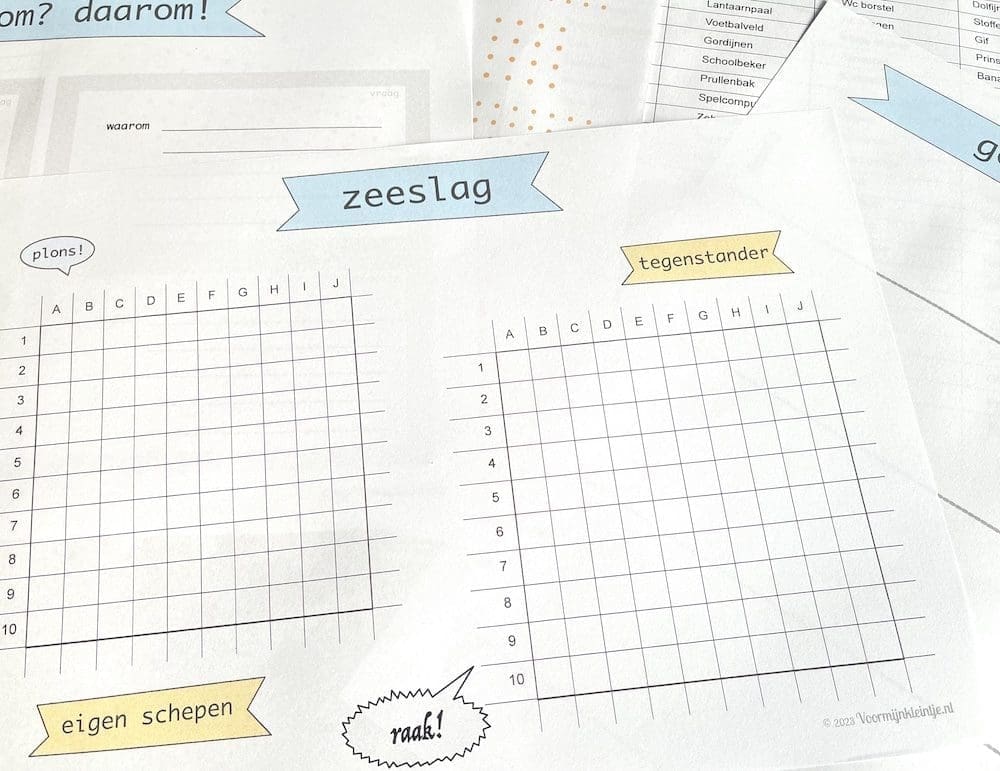 pen papier spelletje