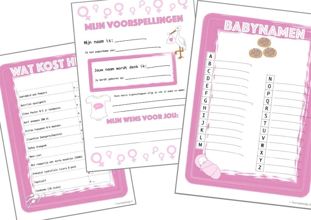 babyshower meisje spelletjes