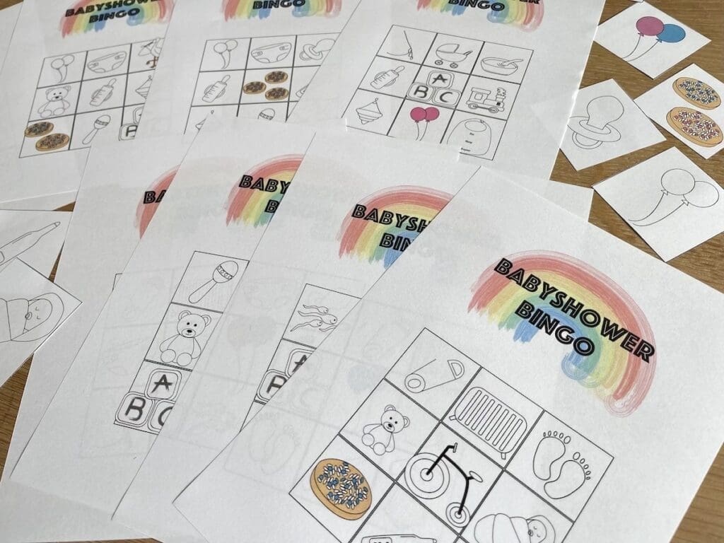 regenboog thema babyshower