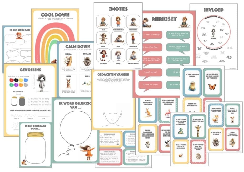 werkbladen mindfulness voor kinderen