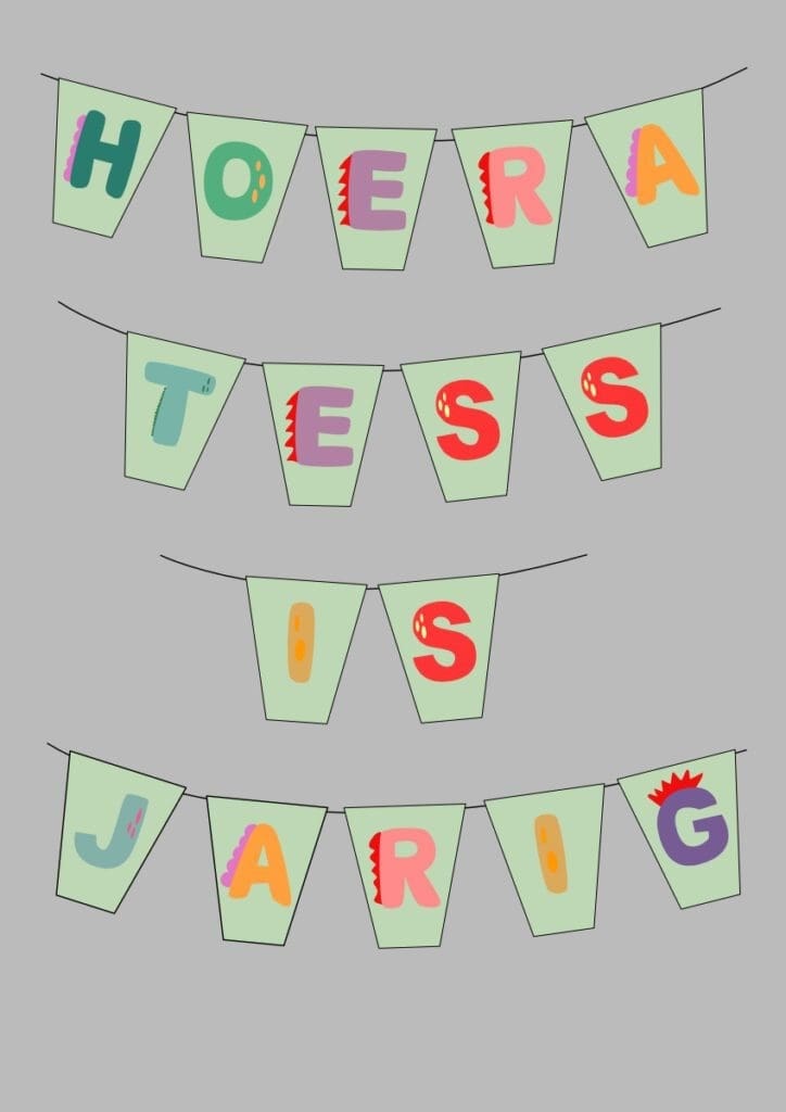 slinger dino verjaardag