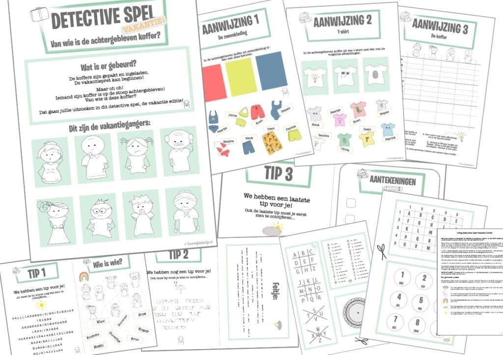 detective vakantie spel