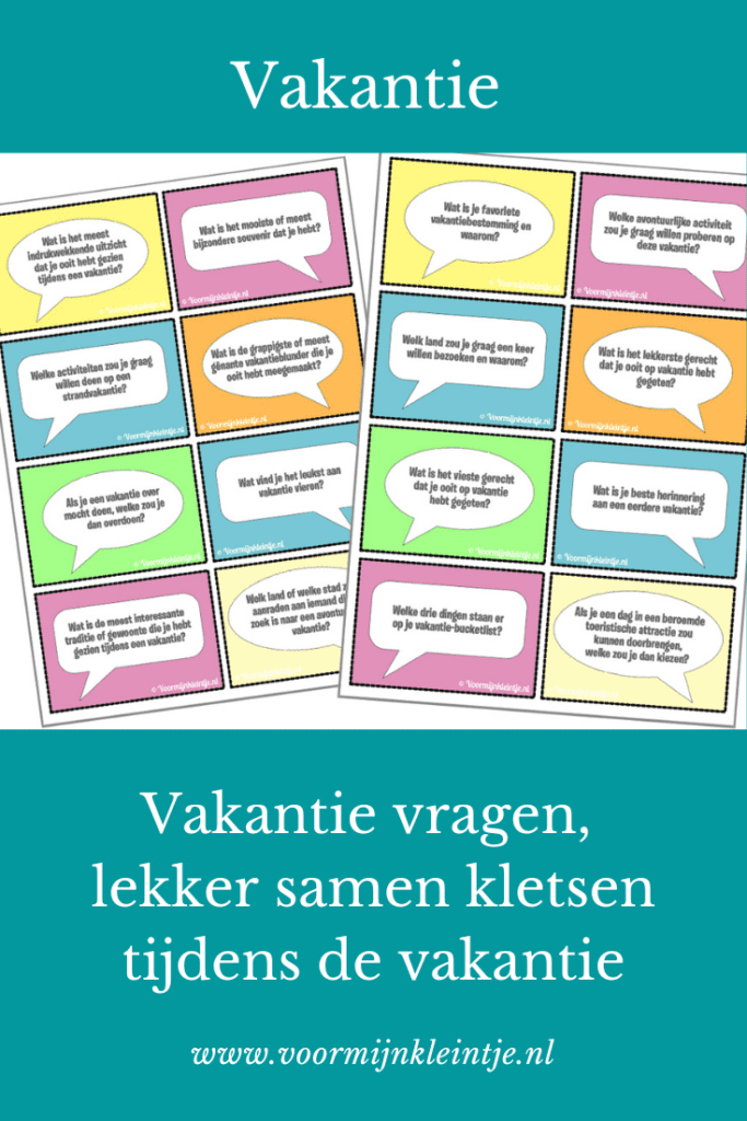 vakantie vragen