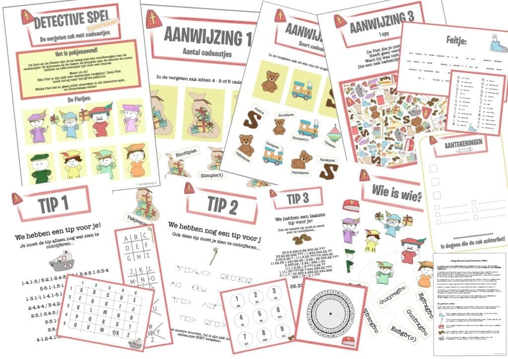 sinterklaas spel detective