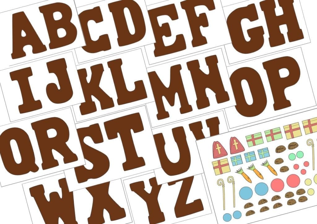 versieren chocoladeletters