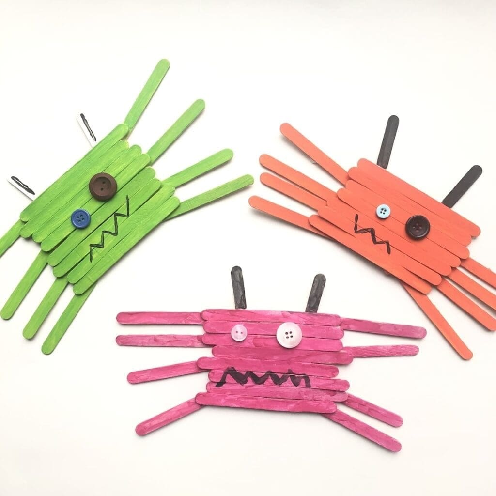 Knutselen halloween monstertjes