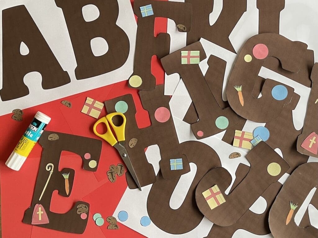 versieren chocoladeletters