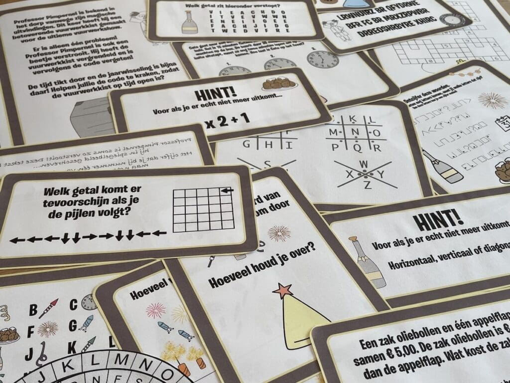 escaperoom oudejaarsavond 10-12