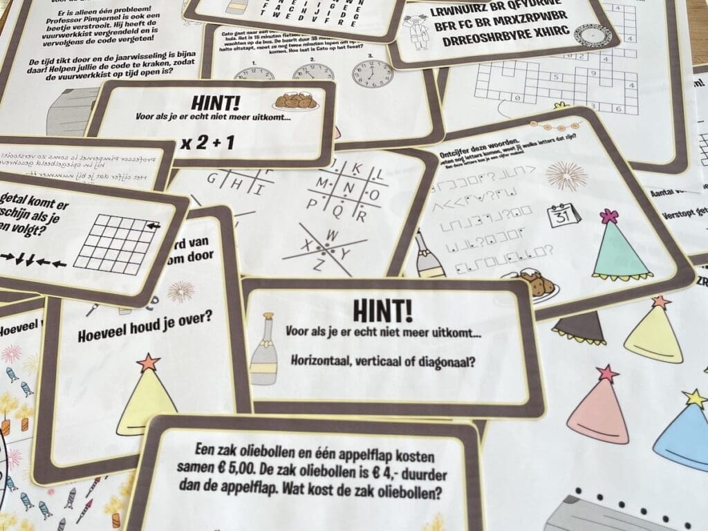 escaperoom oudejaarsavond 10-12