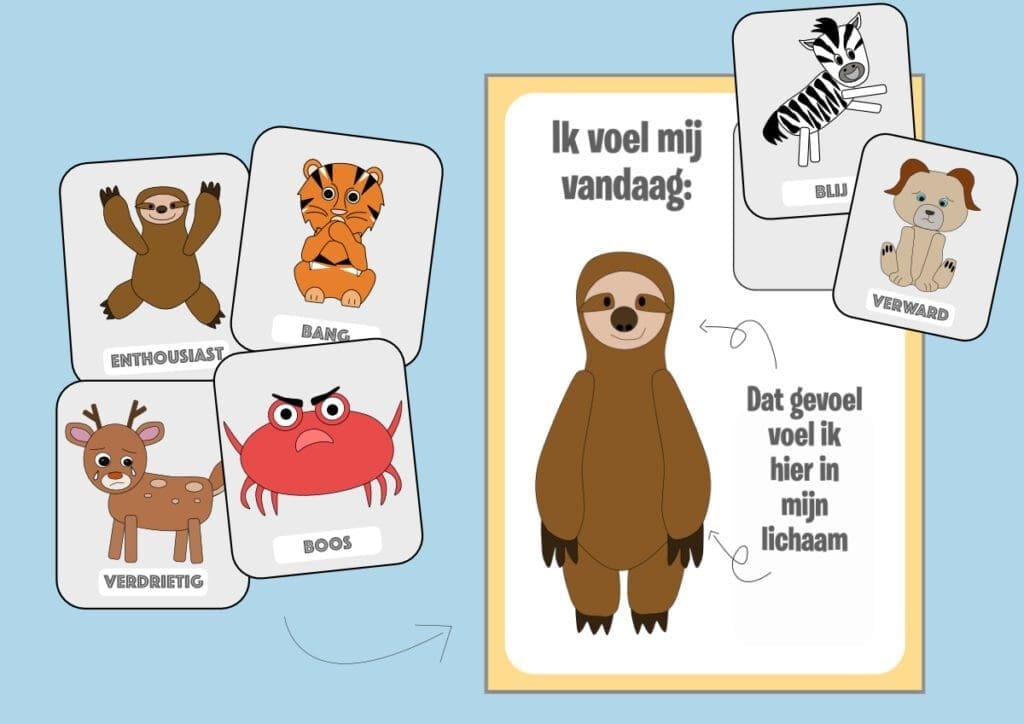 mindful werkblad peuter