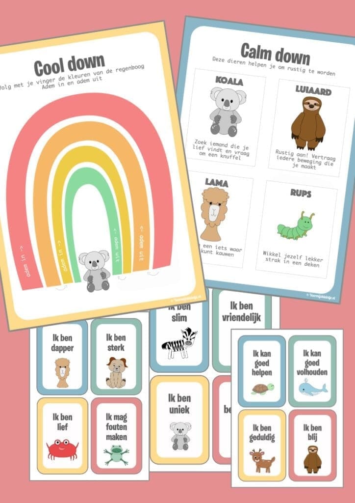 mindful werkblad peuter