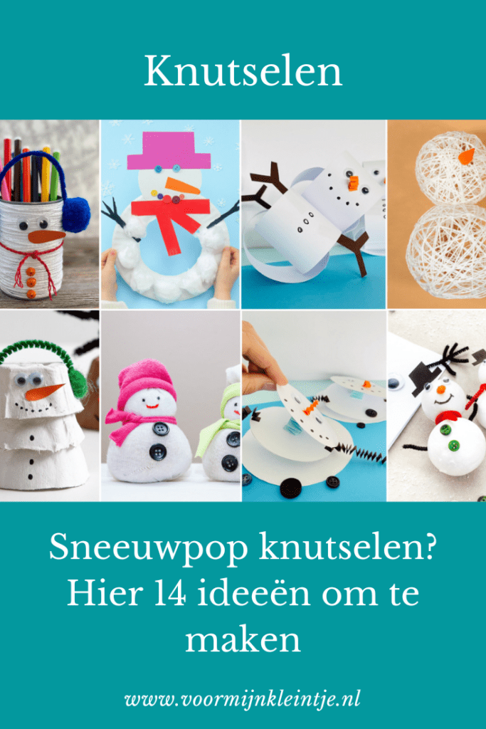 sneeuwpop maken knutselen